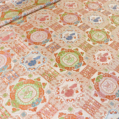Brocade Rayon Fabric: 59"W Mongolian Tibetan Gown Material