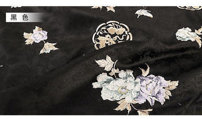 Floral Damask Embroidery Fabric: 59���W Cheongsam Dress Ma