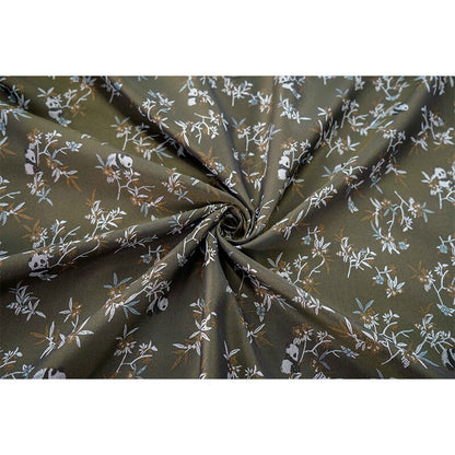 Panda Bamboo Jacquard Fabric: Rayon Blend, 57" Wide