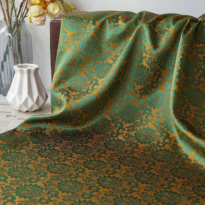 Passionflower Brocade Jacquard Fabric: Rayon Blend for Dressmaking & Crafts