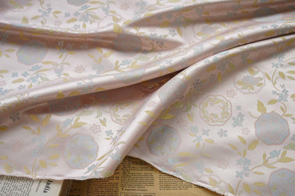 Floral Brocade Fabric: 63"W Rayon Damask for Sewing & Upholstery