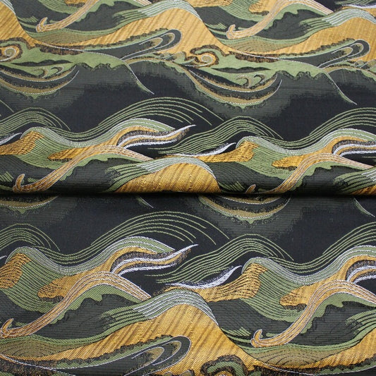 Tissu jacquard Waves KINRAN : Matériel de couture de style japonais