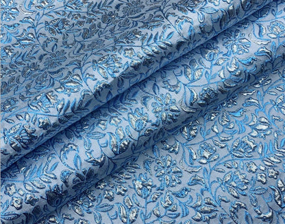 Metallic Paisley Brocade Fabric: Chinese Jacquard, 57" Wide