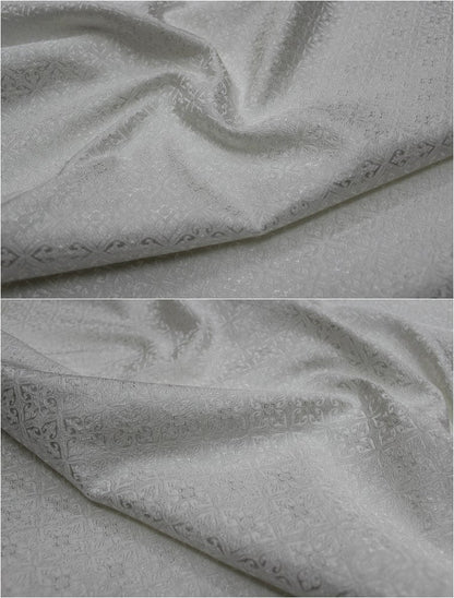 Floral Brocade Fabric: Chinese Style Silk Rayon Blend (29.5" Wide)