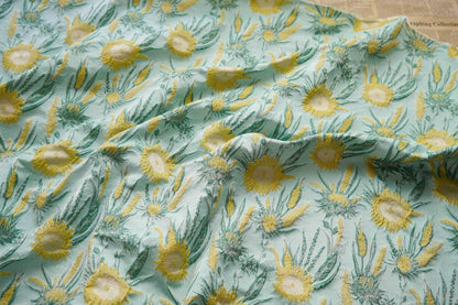 Floral Jacquard Fabric: 3D Texture Oil Painting Style (51"W)