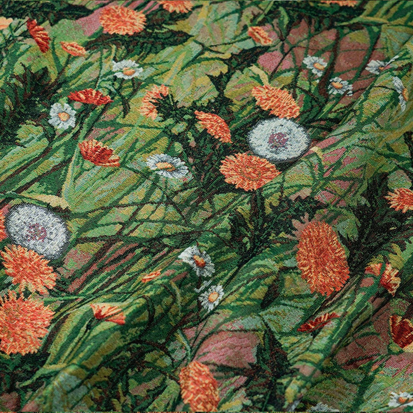 Floral Jacquard Woven Fabric: Oil Painting Style, 55" Wide