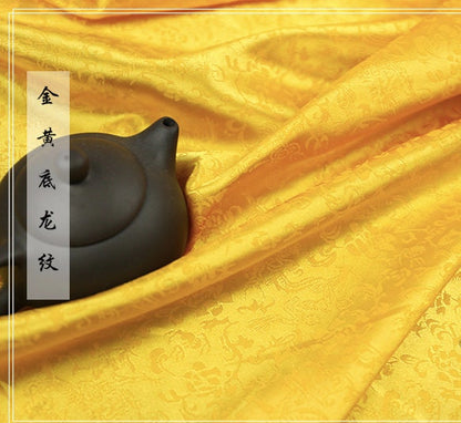 Dragon Jacquard Satin Fabric: 47" Wide Chinese Cosplay Costume Material