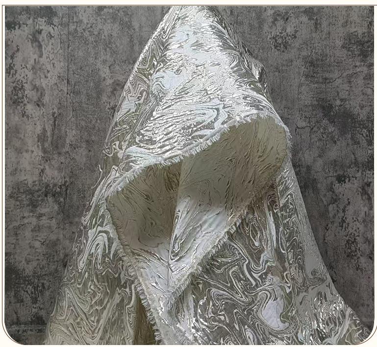 Double-Sided European Landscape Jacquard Fabric ��� 3D Embossed Gold Weave, Luxury Tapestry Texti"Wide