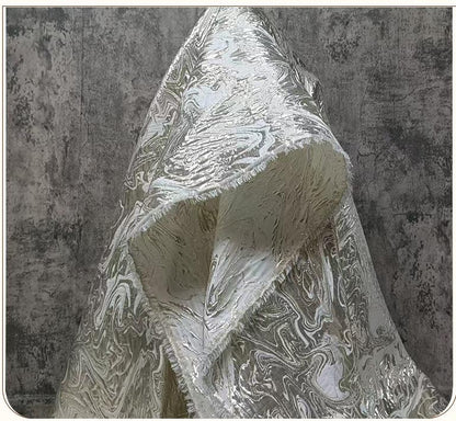 Double-Sided European Landscape Jacquard Fabric ��� 3D Embossed Gold Weave, Luxury Tapestry Texti"Wide