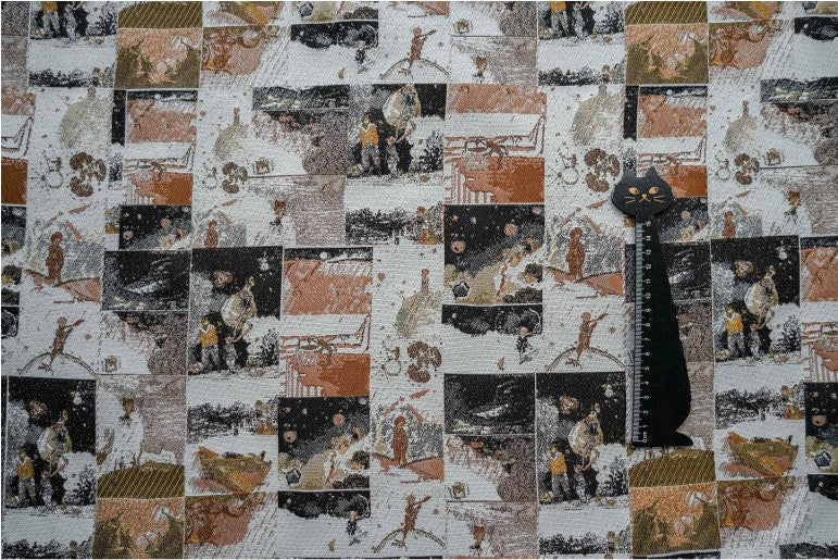 Avant-Garde Jacquard Fabric: Modern Upholstery & Dress Sewing (58"W By 1 Meter)