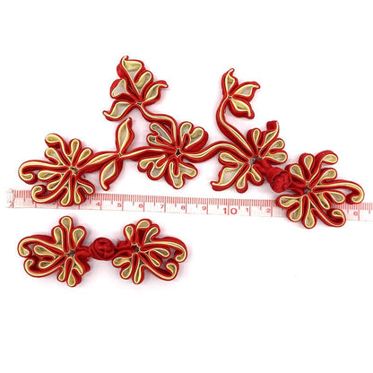 Handmade Satin Chinese Knot Buttons: Cheongsam Fasteners