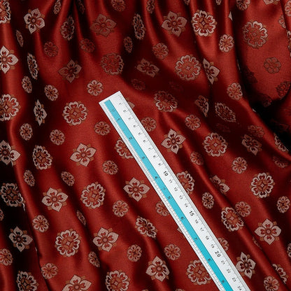 Pipa Flower Brocade Fabric: 59" Jacquard Silk Rayon Blend