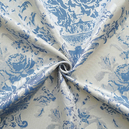 Vintage Floral Scroll Jacquard Fabric, 59" Wide