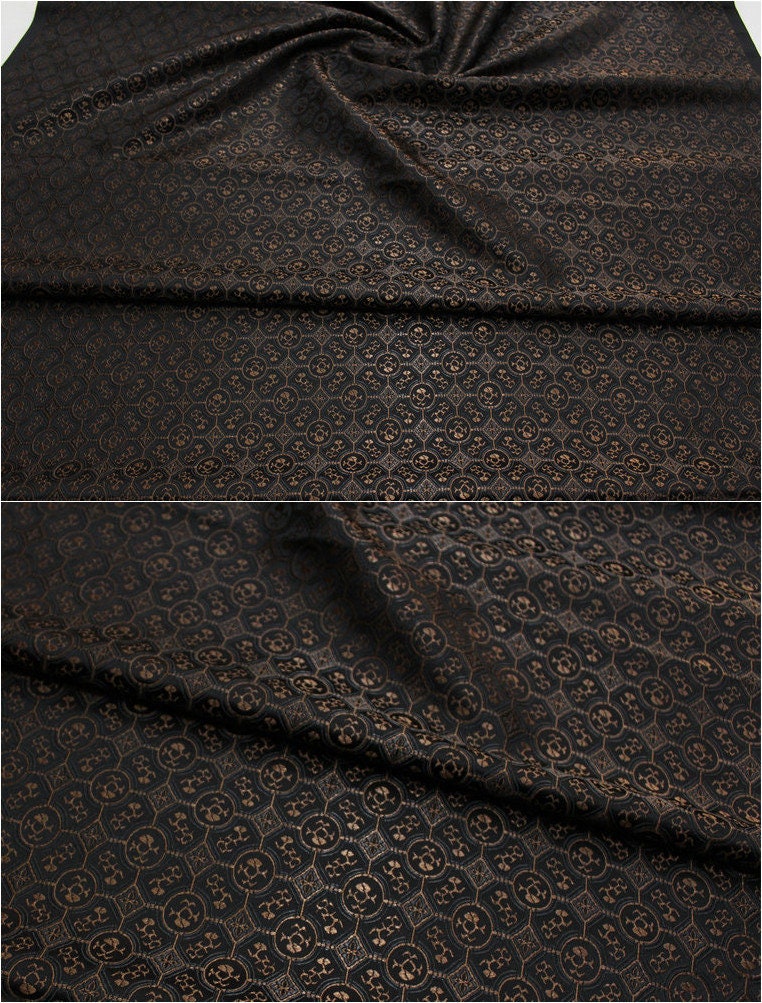 Floral Jacquard Brocade Fabric: Chinese Tang Style, DIY Dress/Curtain Material