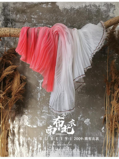 Tissu organza dégradé : effet froissé, 150 cm de large