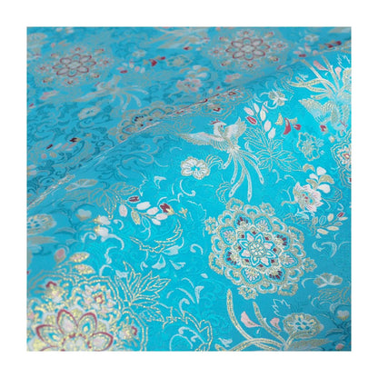 Auspicious Baoxiang Flower Brocade Fabric: 55"W Tibetan Robes