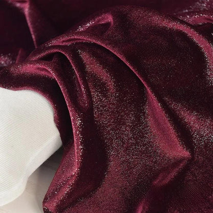 Glitter Korean Velvet Fabric: Gypsophila Four-Way Stretch Drape