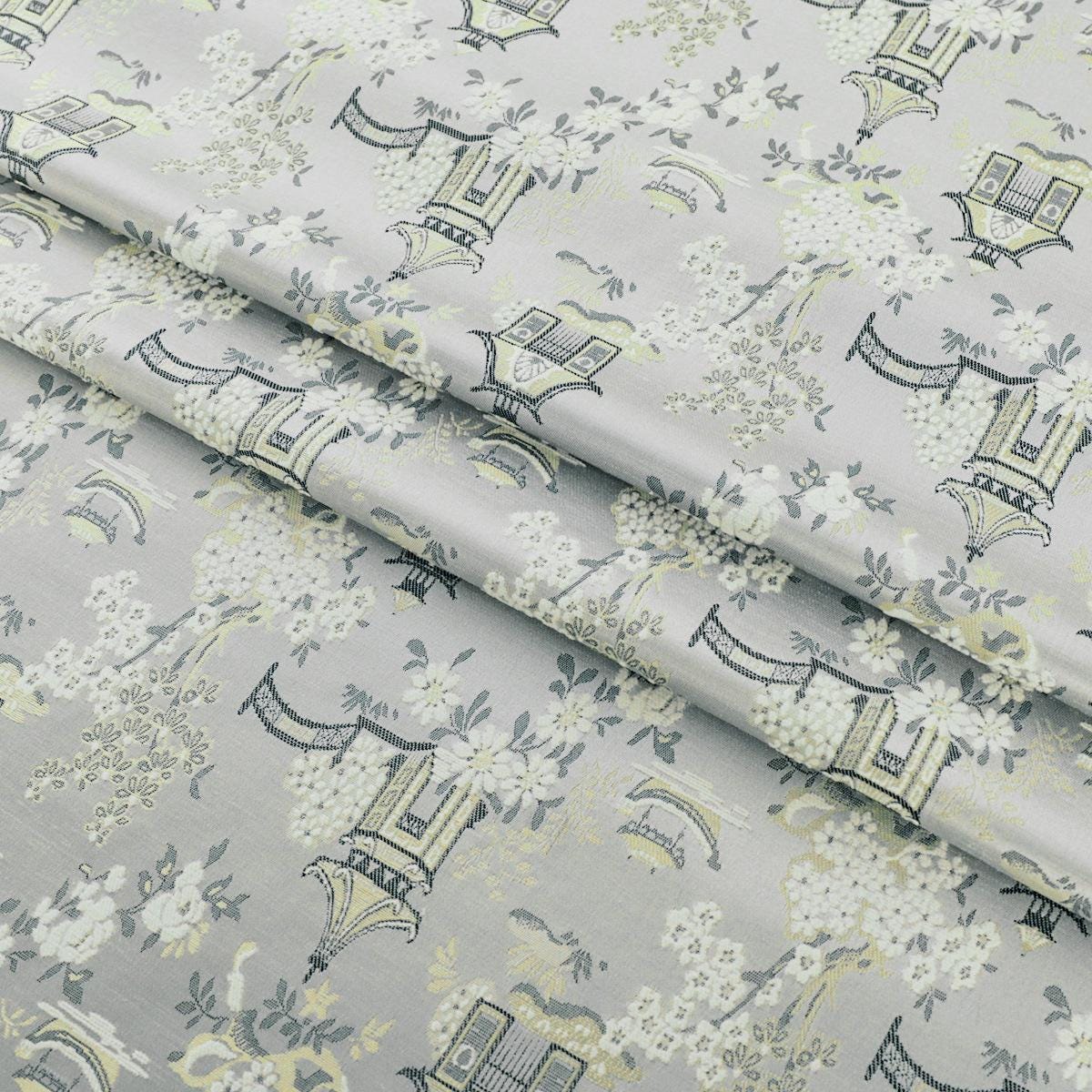 Qingming Festival Brocade Fabric: 59"W Chinese Painting Pattern