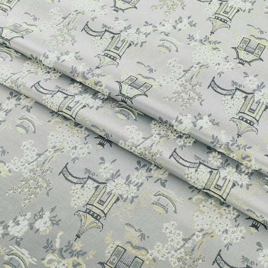Tissu brocart pour la fête de Qingming : 150 cm de large, motif de peinture chinoise