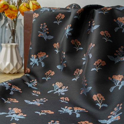 Floral Rayon Blend Fabric: Bohemian Upholstery, Costume, Handbag - 65"W