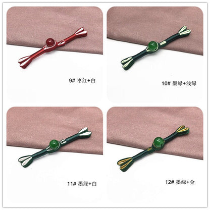 Handmade Satin Cheongsam Buttons: Retro Ethnic Style Frog Closure