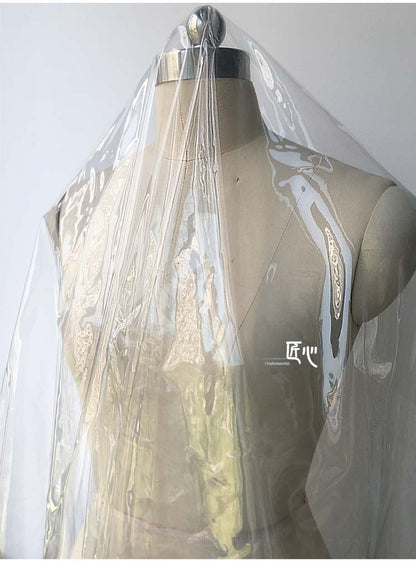 Tissu TPU transparent : matériau imperméable pour imperméable, largeur 54 pouces