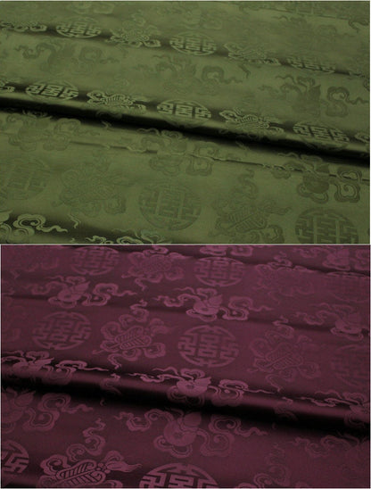 Brocade Fabric: Mongolian Style Jacquard Silk Rayon Blend
