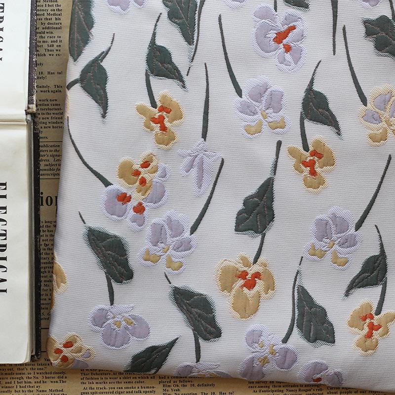 Embossed Floral Gold Brocade Fabric ��� Luxury Jacquard Material for Dresses, Costumes & Dec" Wide