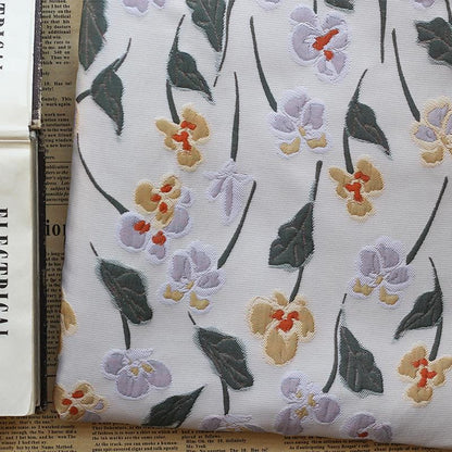 Embossed Floral Gold Brocade Fabric ��� Luxury Jacquard Material for Dresses, Costumes & Dec" Wide