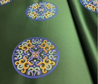 Damask Satin Fabric: Chinese Style Upholstery & Sewing Material