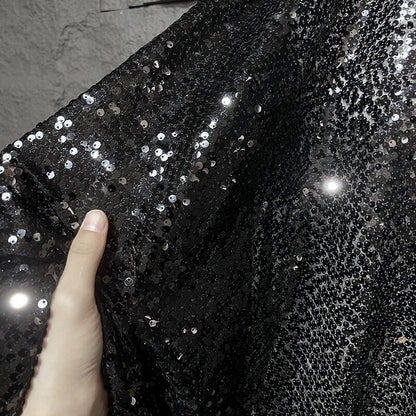 Fish Scale Sequins Mesh Fabric, DIY Prom Dress Sewing