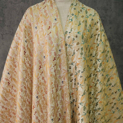 Tissu brocart Phoenix : mélange de rayonne de 150 cm de large, tissu pour robe d’empereur