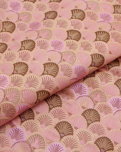 Japanese Fan Fabric: Silk Rayon Jacquard Brocade (29.5" Width)