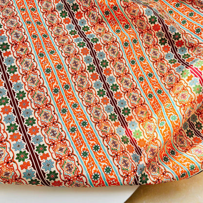 Tissu de couture en coton imprimé à la main : tissu indien pour patchwork et vêtements