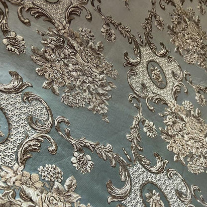 Palace Style Brocade Jacquard Fabric: 55"W Polyester Drapery, Upholstery & Costume