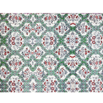 Bohemian Printed Cotton Tablecloth: 59" Wide Sustainable Fabric