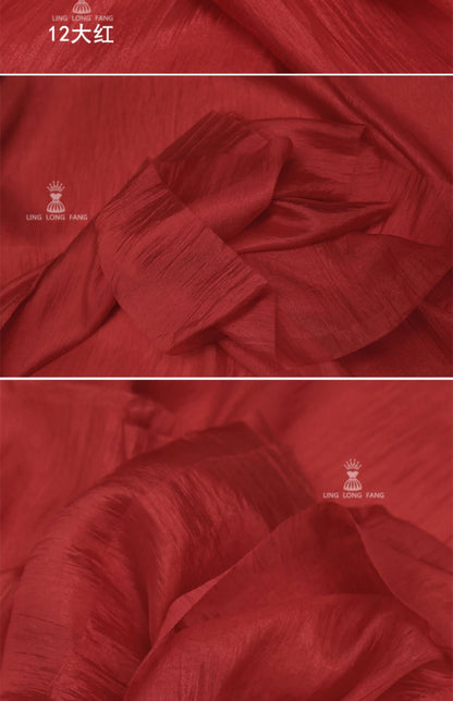 Shiny Glazed Rayon Blend Fabric: Lightweight Pearlescent Material, 59" Wide