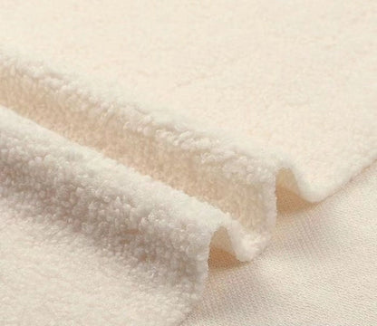 Fuzzy Coral Fleece Fabric: Soft Polyester Knit, 63" Wide - By The Meter
