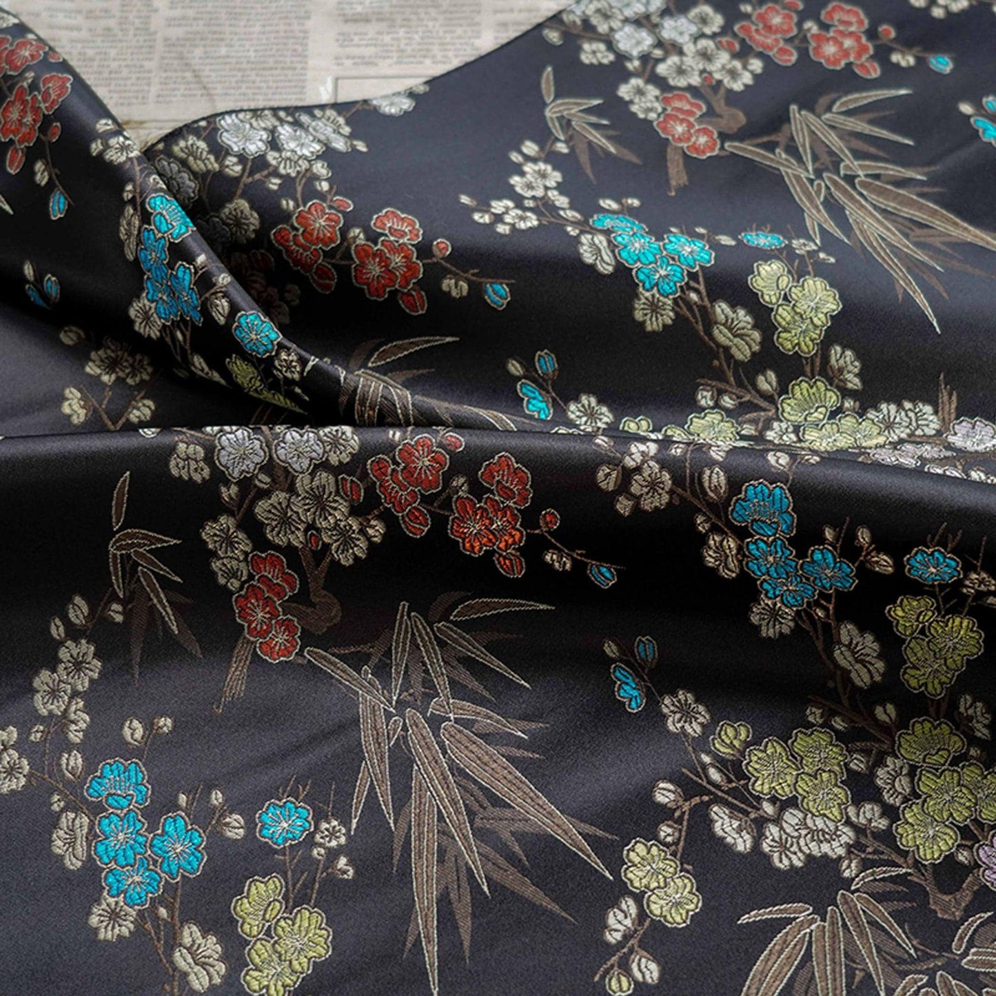 Plum Blossom Brocade Fabric: Chinese Cheongsam Cushion Material