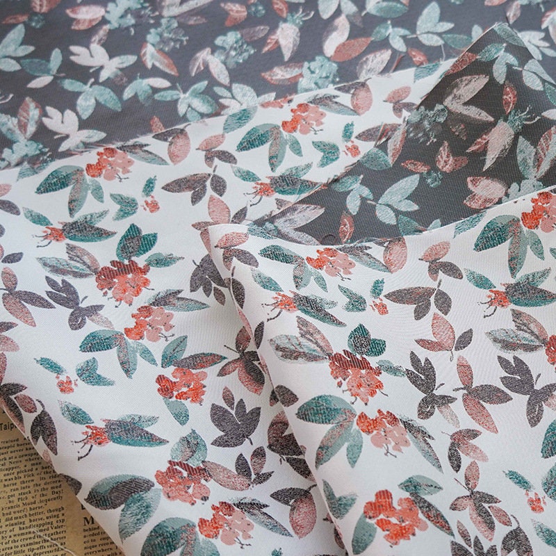 Japanese Flower Jacquard Woven Fabric: Embossed Upholstery, Costume, Handbag (59"W)