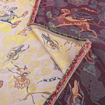 Mongolian Damask Brocade Fabric: 55"W Emperor Robe Material