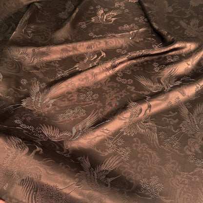 Jacquard Damask Rayon Fabric: 59" Wide Satin Upholstery
