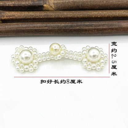 Boutons grenouille en imitation perle : Fermetures nœud chinois Cheongsam