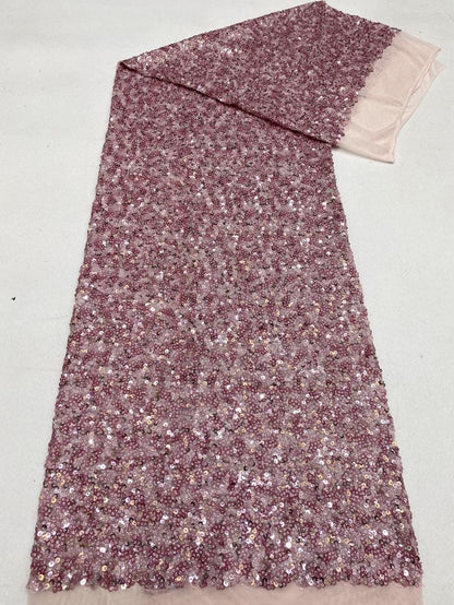 Tissu brodé à sequins, 127 cm de large, pour robe orientale