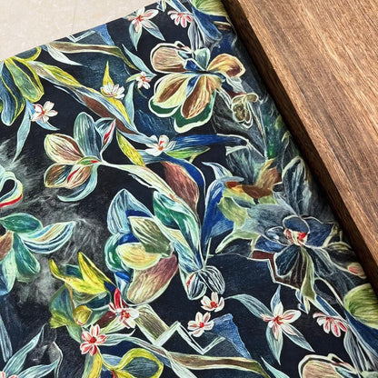 Floral Cotton Fabric: 1960s Style Upholstery, Costume, & Sewing - 59"W