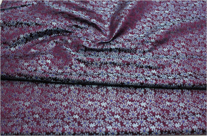 Tissu brocart à marguerites : mélange de soie et de rayonne pour cheongsam et qipao chinois
