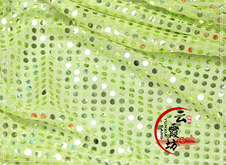 Tissu extensible en maille pailletée, 109 cm de large, pour costumes, mariages et poupées, vendu au mètre.