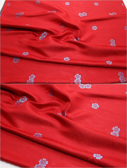 Tissu brocart jacquard à motifs floraux : Cheongsam Qipao bleu sarcelle - Matériel pour la confection de vêtements