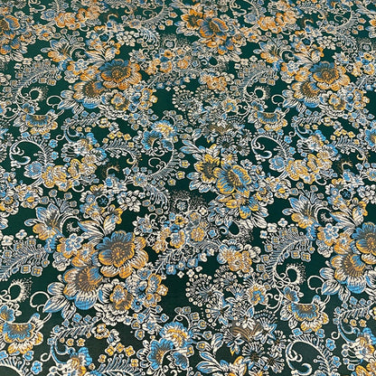 Tissu brocart de soie à motif pivoine : 75 cm de large (29,5 po) – Ameublement et costumes