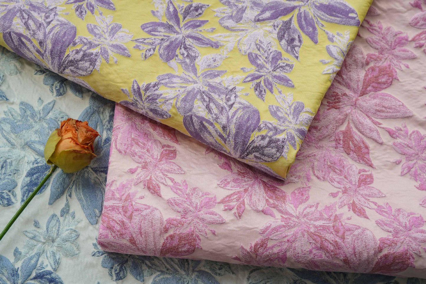 Country Style Embossed Floral Jacquard Fabric, Home Decor & Upholstery, 59"Wide